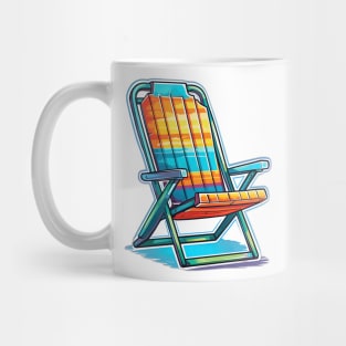 Folding beach chair design Mug